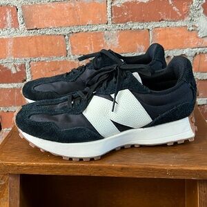 Black & White New Balance 327 Shoes
